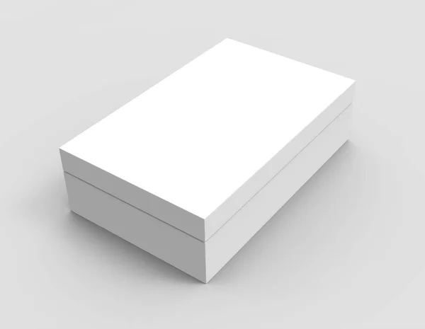 Tilt blank paper box — Stock Photo, Image