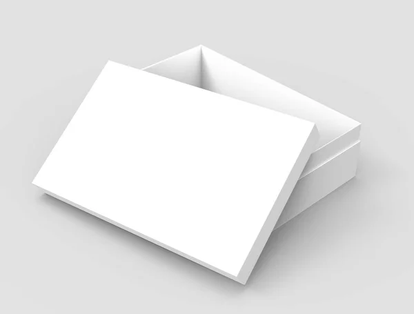 Üres papír doboz dönthető — Stock Fotó