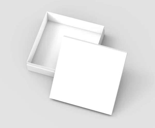 Blanco papier vak kantelen — Stockfoto