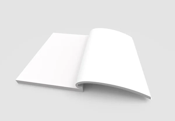 Plantilla de libro de tapa dura en blanco — Foto de Stock