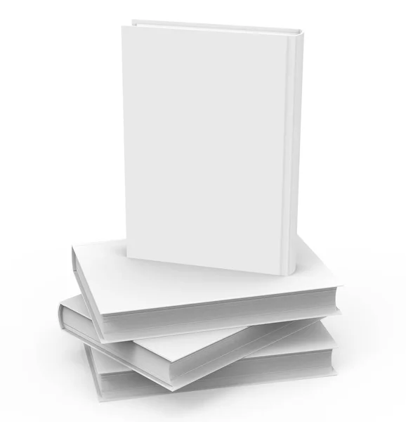 Plantilla de libro de tapa dura en blanco — Foto de Stock