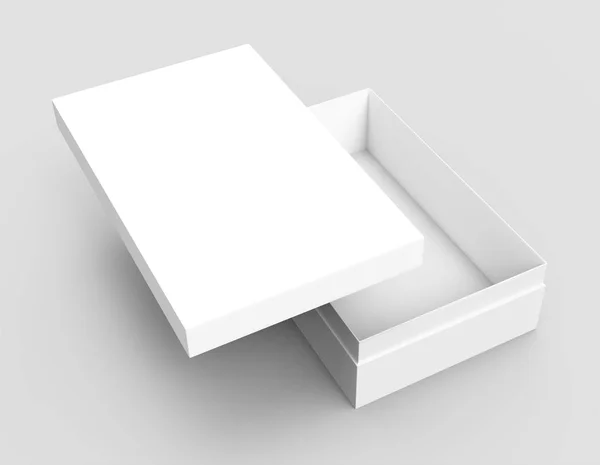 Blanco papier vak kantelen — Stockfoto