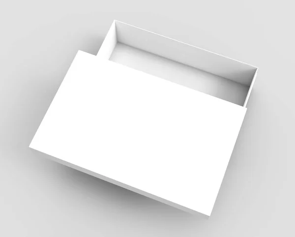 Tilt blank paper box — Stock Photo, Image