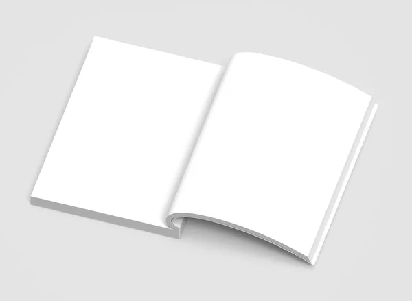Порожній шаблон книги твердої обкладинки — стокове фото