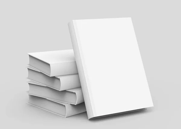 空白的硬皮书模板 — 图库照片
