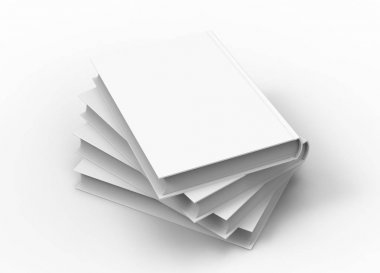 Boş sert kapak kitap şablonu