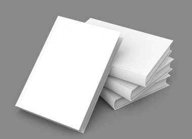 Boş sert kapak kitap şablonu