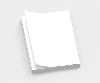 Boş sert kapak kitap şablonu