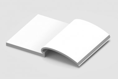 Boş sert kapak kitap şablonu