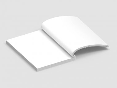 Boş sert kapak kitap şablonu