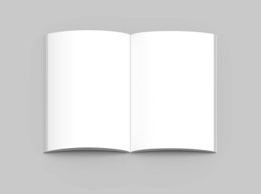 Boş sert kapak kitap şablonu