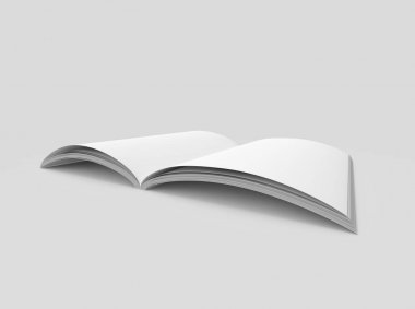 Boş sert kapak kitap şablonu