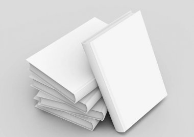 Boş sert kapak kitap şablonu