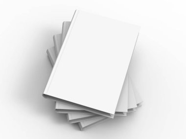 Boş sert kapak kitap şablonu