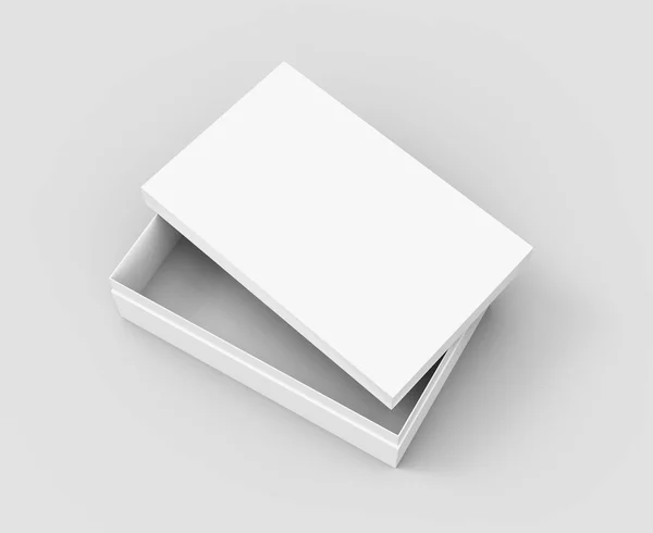 Boş kağıt kutusu eğimli — Stok fotoğraf