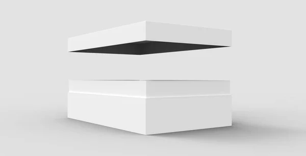 Tilt caja de papel en blanco —  Fotos de Stock