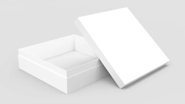 Tilt blank paper box — Stock Photo, Image