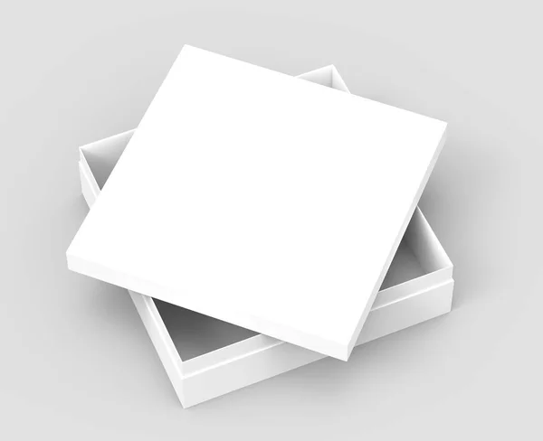 Tilt caja de papel en blanco —  Fotos de Stock