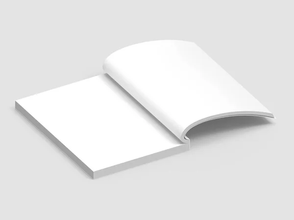 Šablona prázdné pevný obal knihy — Stock fotografie