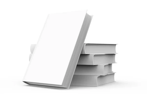 Modelo de livro de capa dura em branco — Fotografia de Stock