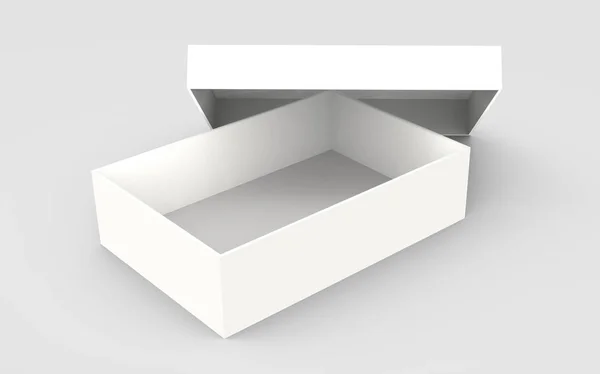 Tilt opened paper box — Stock Photo, Image