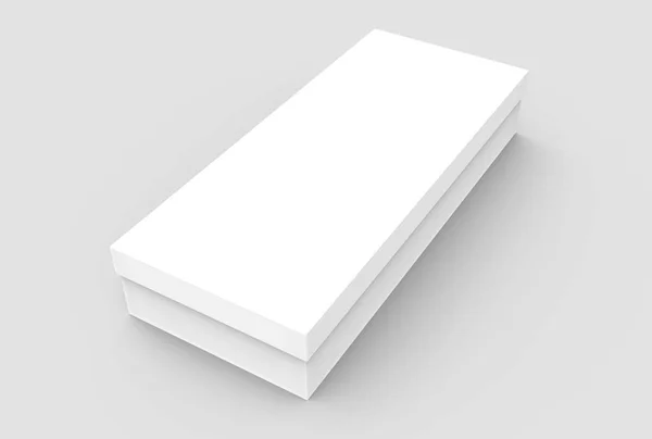 Blanco papier vak kantelen — Stockfoto