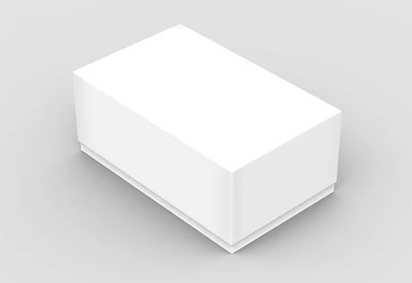 Tilt blank paper box — Stock Photo, Image