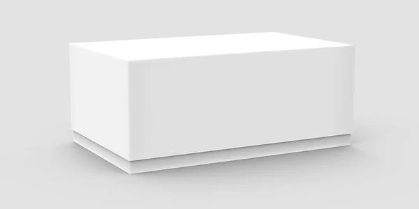 Tilt blank paper box — Stock Photo, Image