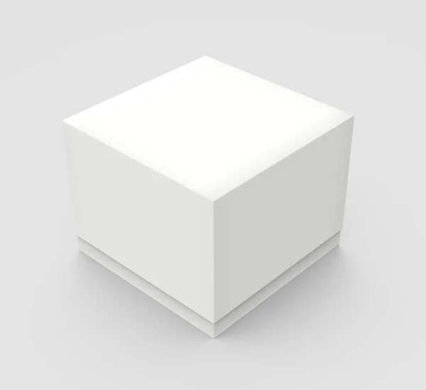 Tilt blank paper box — Stock Photo, Image