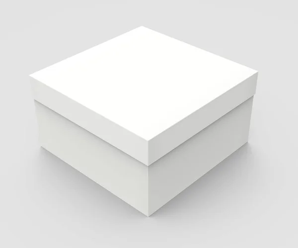 Tilt blank paper box — Stock Photo, Image