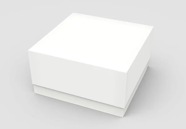 Boş kağıt kutusu eğimli — Stok fotoğraf