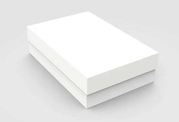 Tilt caja de papel en blanco — Foto de Stock