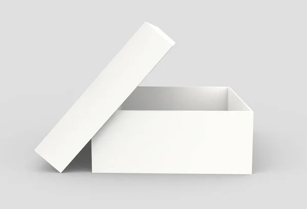Caixa de papel aberta — Fotografia de Stock