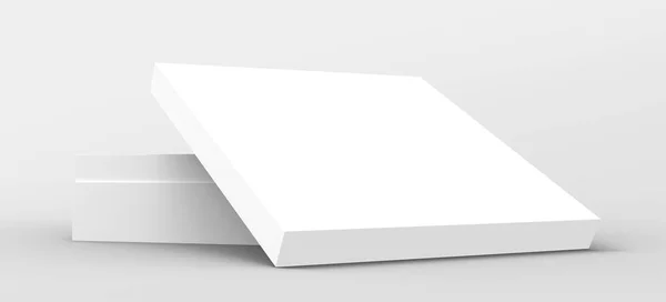 Inclinare scatola di carta vuota — Foto Stock