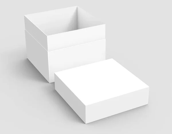 Tilt blank paper box — Stock Photo, Image