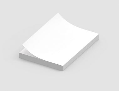 Boş sert kapak kitap şablonu