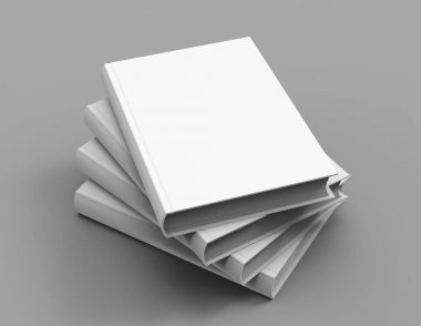 Boş sert kapak kitap şablonu