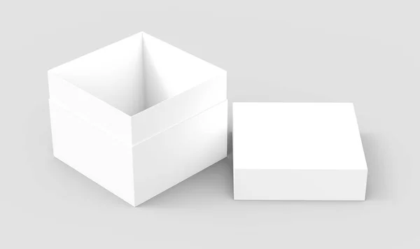 Tilt blank paper box — Stock Photo, Image