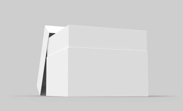 Tilt caja de papel en blanco — Foto de Stock