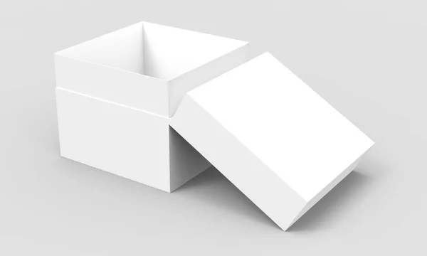 Tilt caja de papel en blanco — Foto de Stock