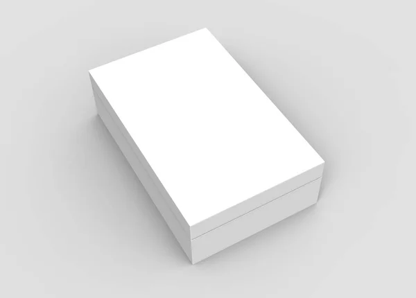 Tilt caja de papel en blanco — Foto de Stock