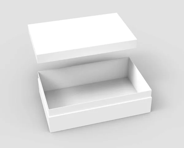 Tilt caja de papel en blanco —  Fotos de Stock