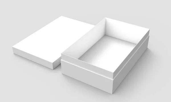Tilt caja de papel en blanco —  Fotos de Stock