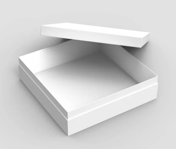 Tilt blank paper box — Stock Photo, Image