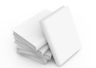 Boş sert kapak kitap şablonu