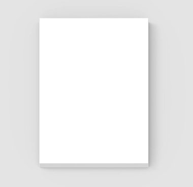 Boş sert kapak kitap şablonu