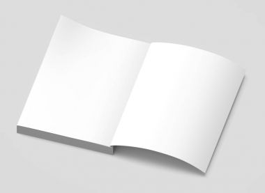 Boş sert kapak kitap şablonu