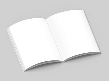 Boş sert kapak kitap şablonu