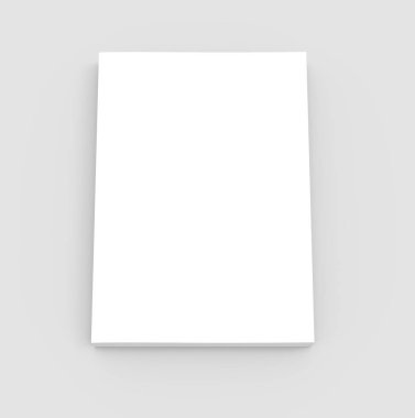 Boş sert kapak kitap şablonu