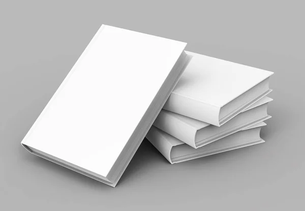 Plantilla de libro de tapa dura en blanco — Foto de Stock
